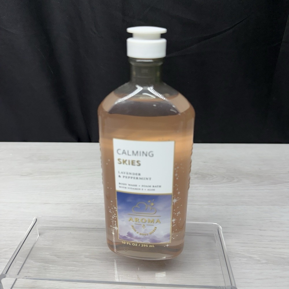 Bath & Body Works Calming Skies Lavender Peppermint Body Wash Foam Bath 10oz